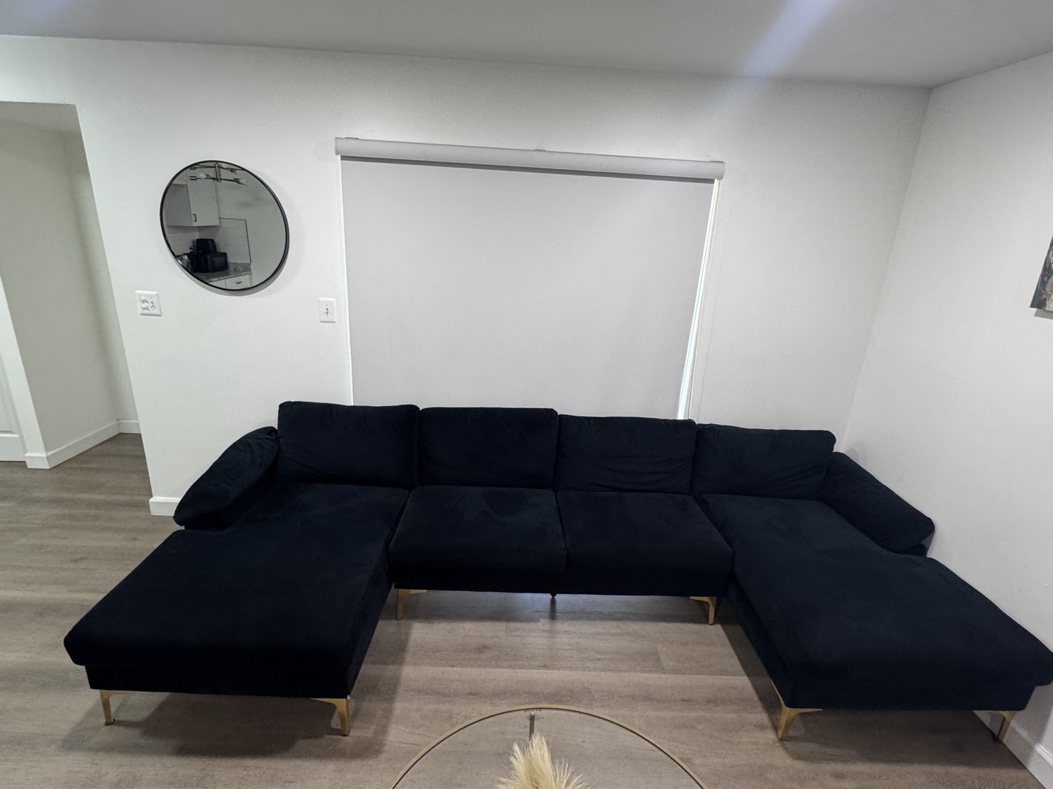 Sectional Sofa Cleaning before
